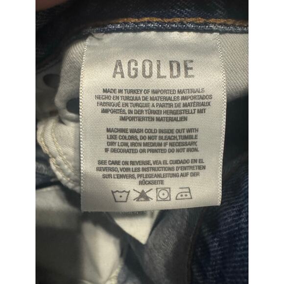 Agolde 90s Pinch‎ Waist in Lineup Distressed Ripped Button Fly Jeans Size 27 - Picture 10 of 10